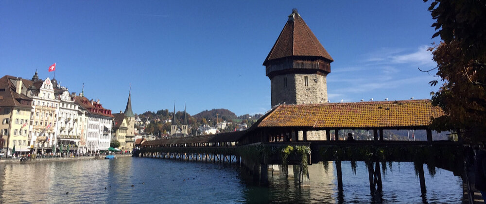 Chapel Bridge in Lucerne, Switzerland